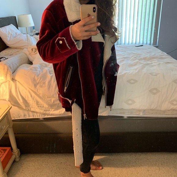 Storets Uella Velvet Aviator Jacket - Picture 6 of 8